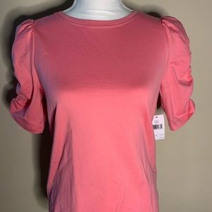 Kate spade pink strawberry cotton tshirt Sz S